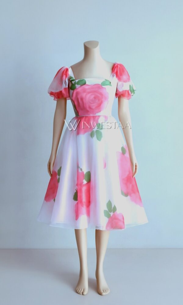 iwf00104 floral print organza frock