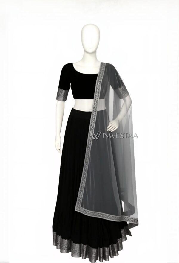black dhawani set