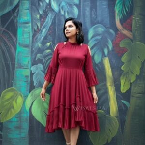 iwf00115 stylish maroon dress