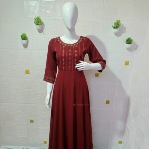 iwk00335 handworked full flair anarkali