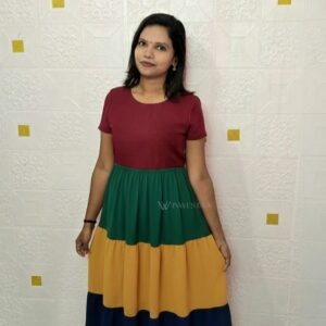 iwf00122 multicoloured georgette frock